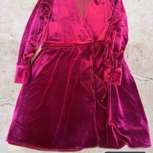 Pepaloves Velvet Wrap Dress